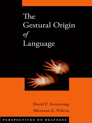 cover image of The Gestural Origin of Language